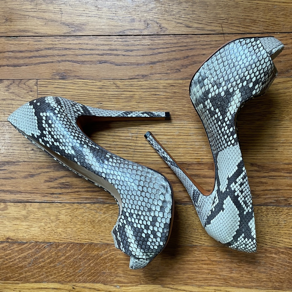 New Alexandre Birman Platform Python Pump Size 9 - image 4